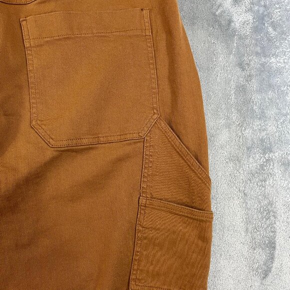 Judy Blue Carpenter Jeans Women's 24W Slim Fit Brown Stretch Utility Workwear - Picture 13 of 16